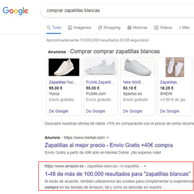 resultados de búsqueda de comprar zapatillas blancas 